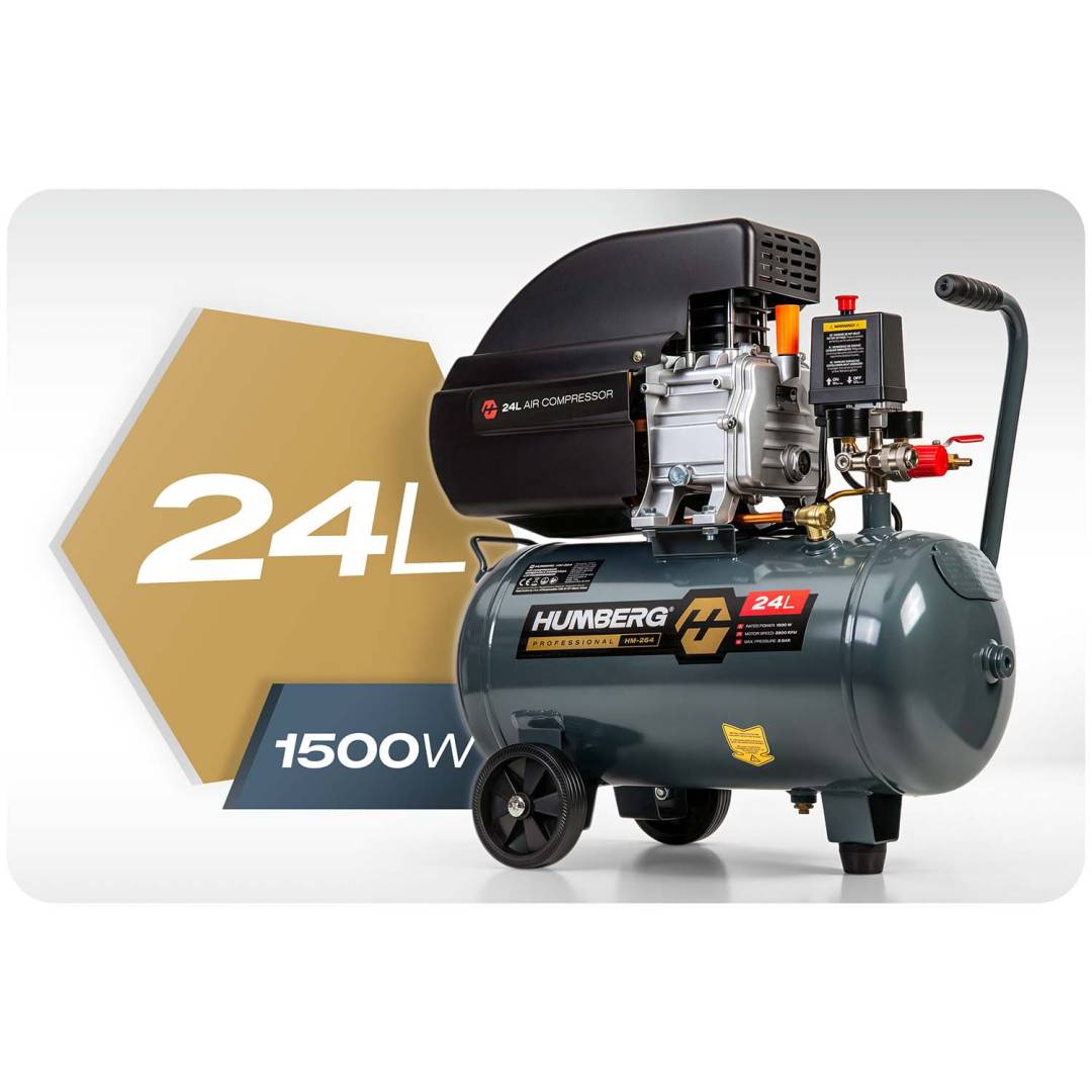 Uljni kompresor Humberg HM-264 24 l 10 bar_2