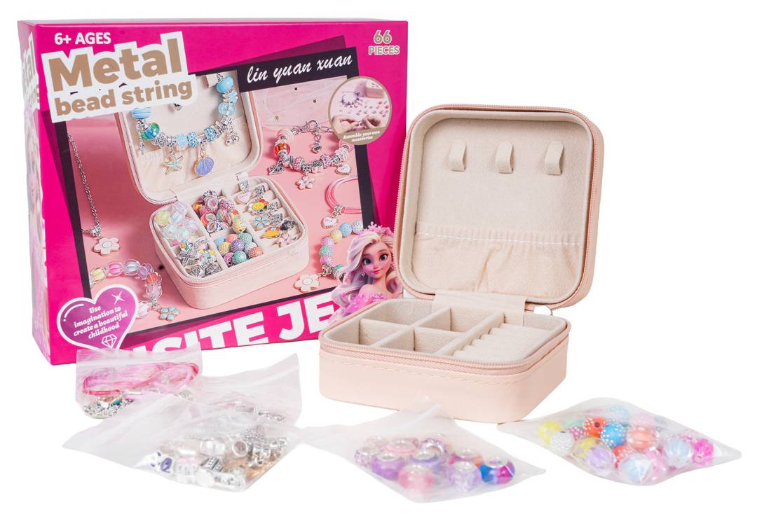 Višebojni set za izradu narukvica sa škrinjicom šareni_1
