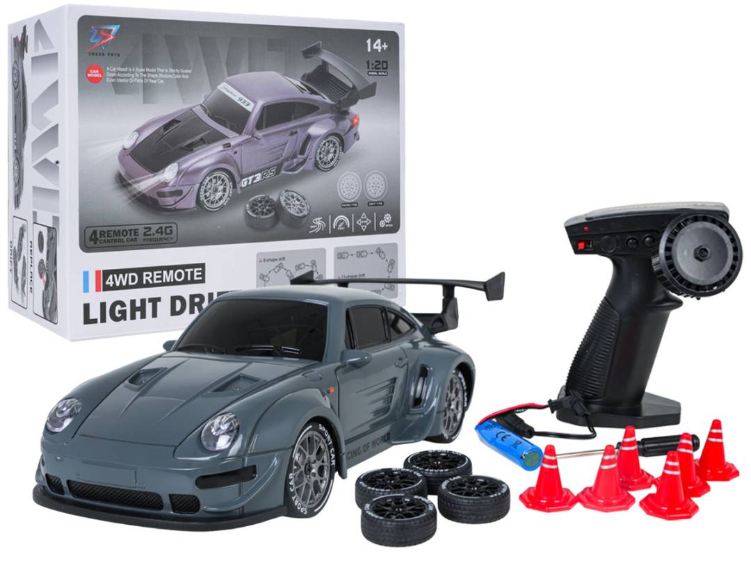 Zeleni RC auto za drift 1:20 sa svjetlima_1