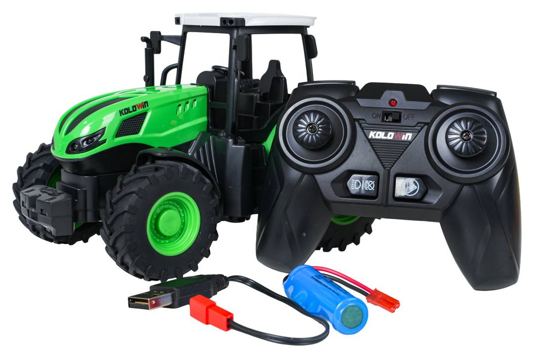Zeleni RC traktor 1:24 s daljinskim upravljačem_3
