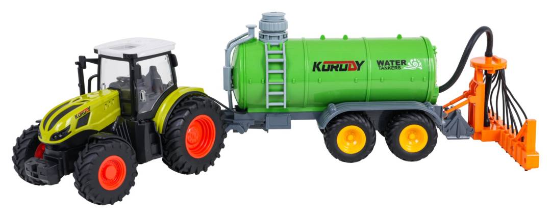 Zeleni traktor s cisternom na daljinsko upravljanje 1:24_3