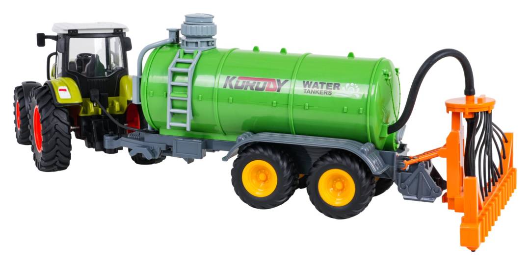 Zeleni traktor s cisternom na daljinsko upravljanje 1:24_4
