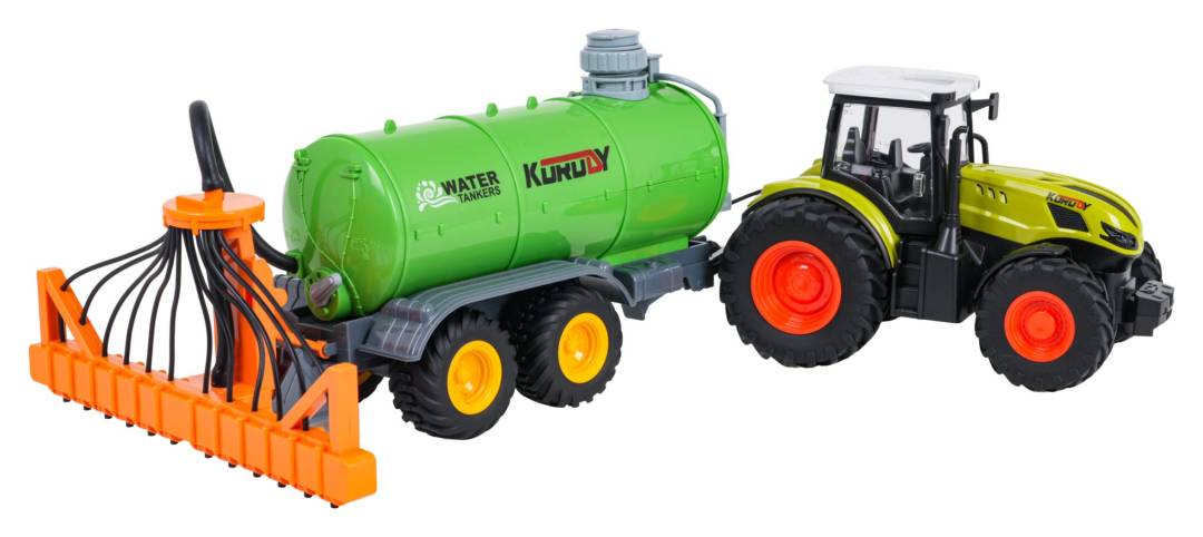 Zeleni traktor s cisternom na daljinsko upravljanje 1:24_6