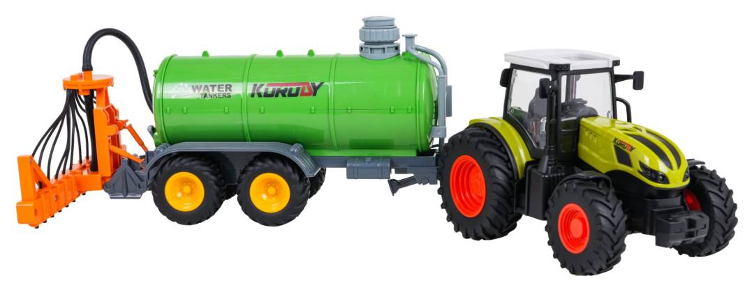 Zeleni traktor s cisternom na daljinsko upravljanje 1:24_7
