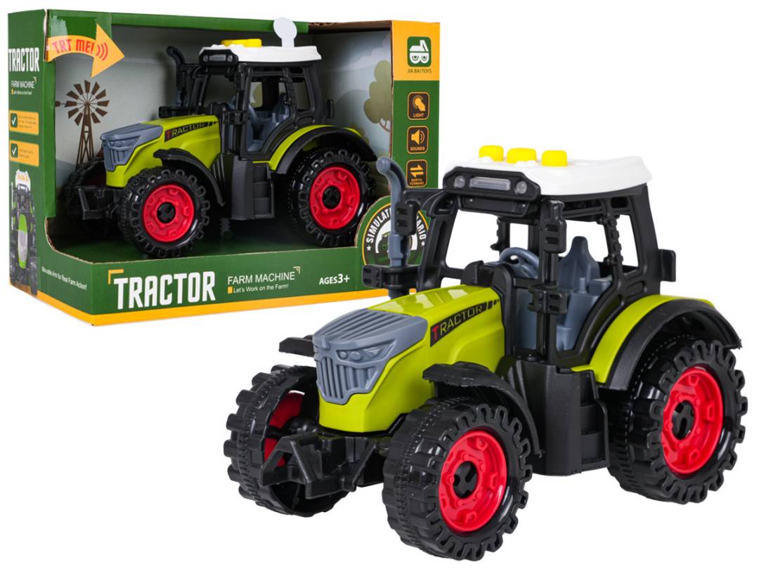 Zeleni traktor sa svjetlosnim i zvučnim efektima_1