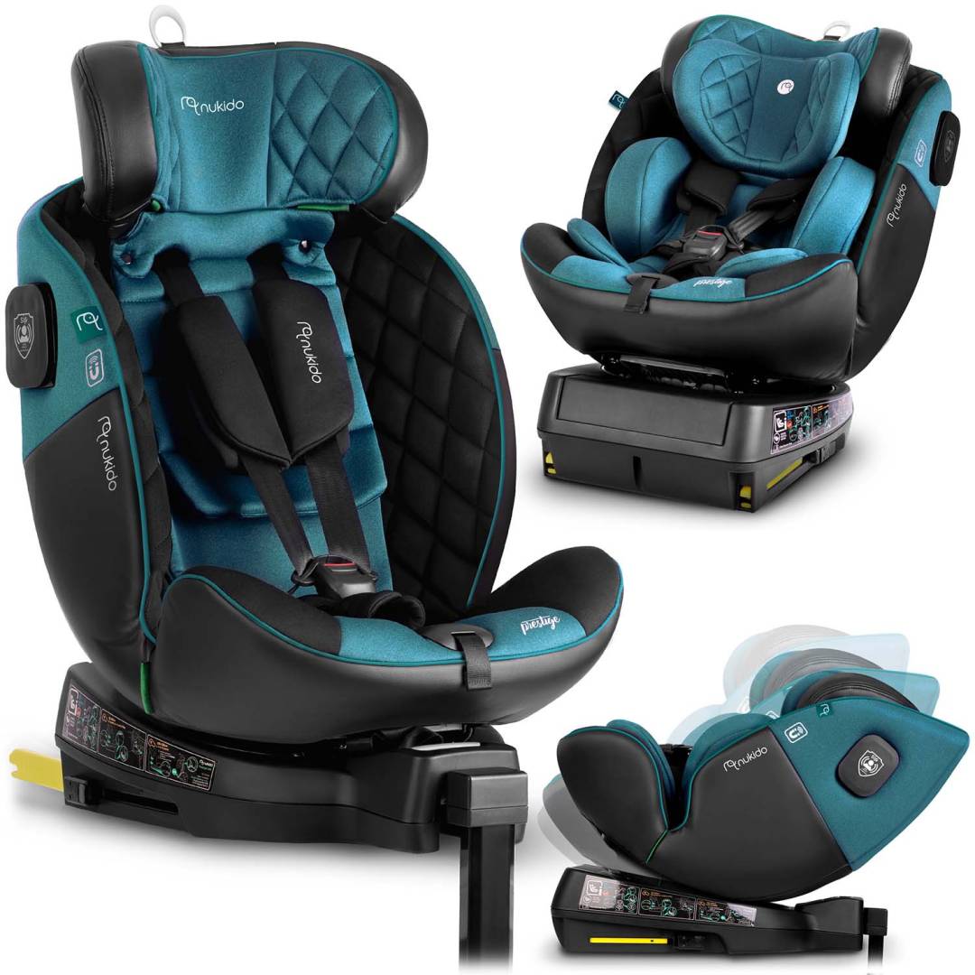 Autosjedalica Nukido Prestige Line crna i plava 0–36 kg ISOFIX_1