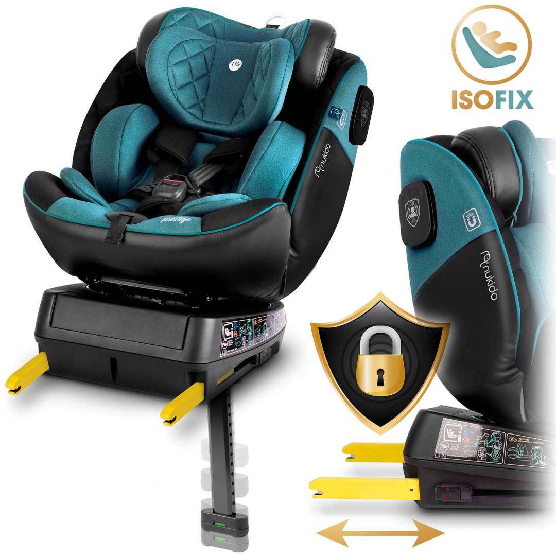 Autosjedalica Nukido Prestige Line crna i plava 0–36 kg ISOFIX_15