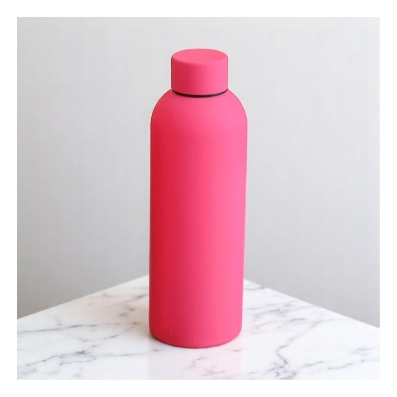 Boca za vodu – od baršuna, 500 ml, roza_3