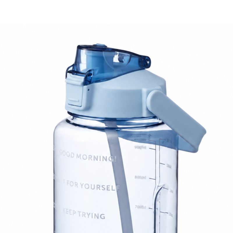 Boca za vodu – s mjerilom, 11 cm, 2000 ml, plava_2