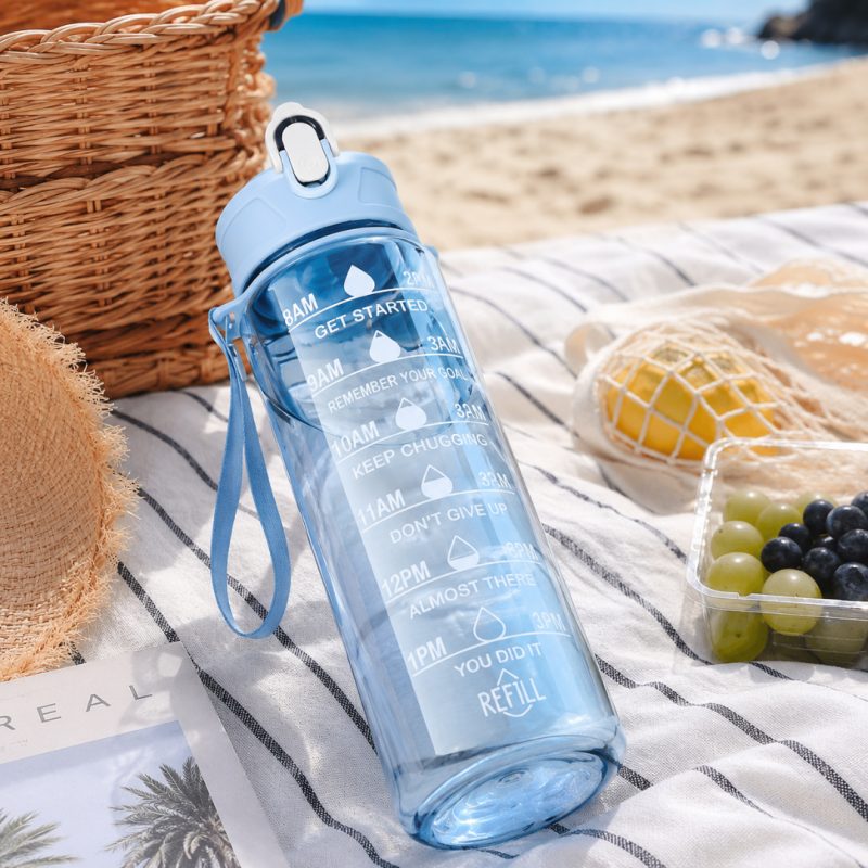 Boca za vodu – s mjerilom, 25 cm, 750 ml, plava, BD61_4