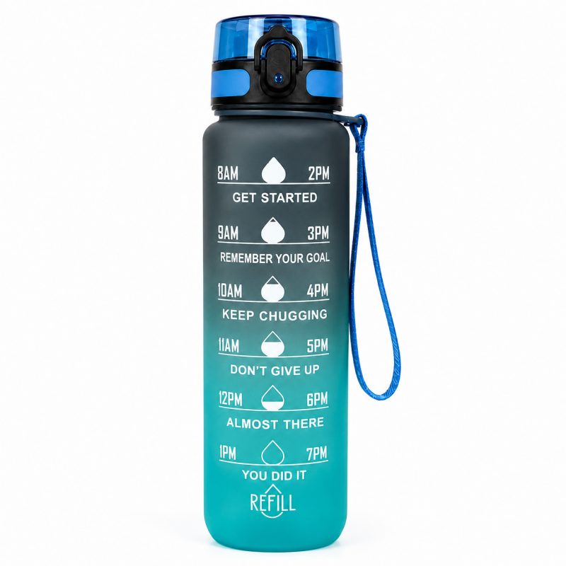 Boca za vodu – s mjerilom, 28 cm, 1000 ml, plava_5