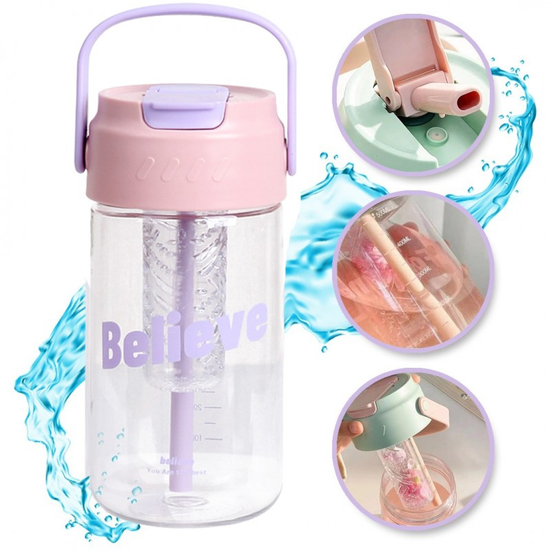 Boca za vodu – sa slamkom, 600 ml_1