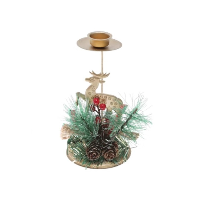 Božićna figura, 15 cm, zlatna, KSN123_2