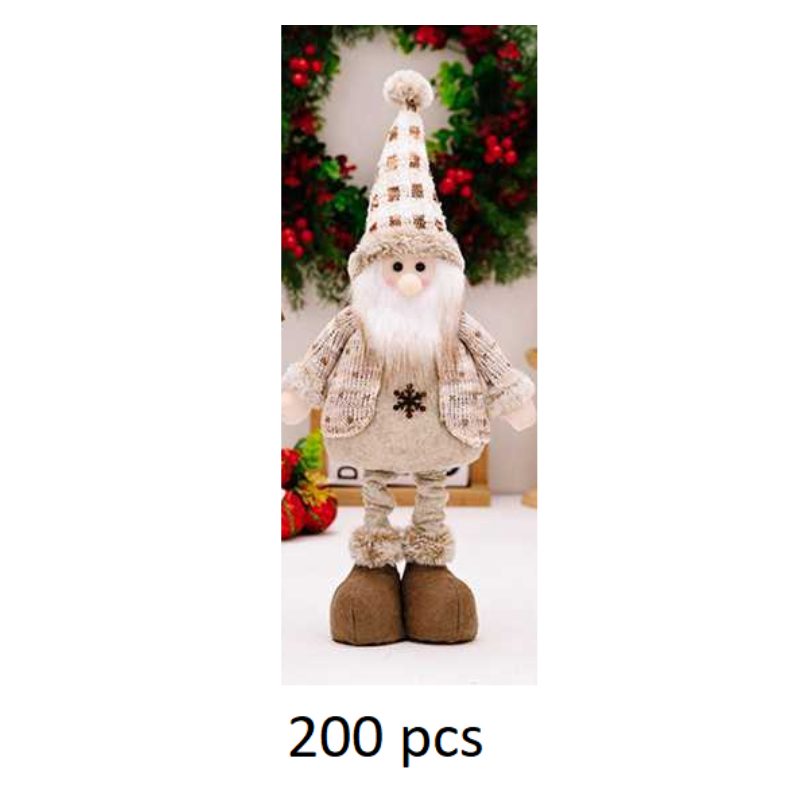 Božićna figura – Djed Božićnjak od pliša, 60 cm_4