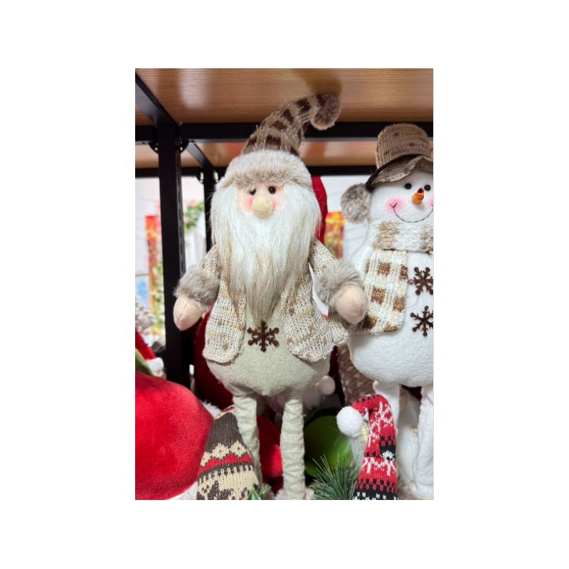 Božićna figura – Djed Božićnjak od pliša, 60 cm_5