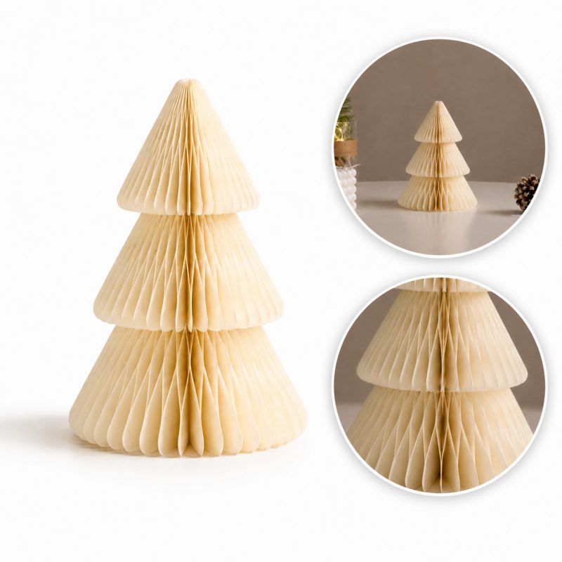 Božićna figura – sklopiva, 20 cm, bež_1
