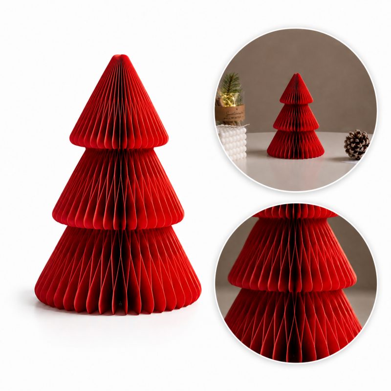 Božićna figura – sklopiva, 20 cm, crvena_1