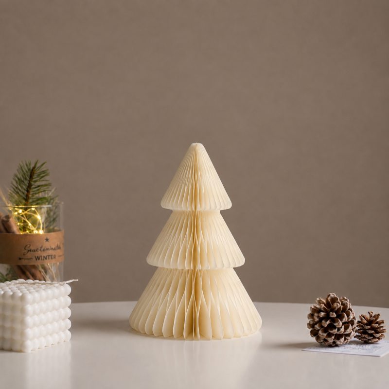 Božićna figura – sklopiva, 30 cm, bež, WOZ68_3