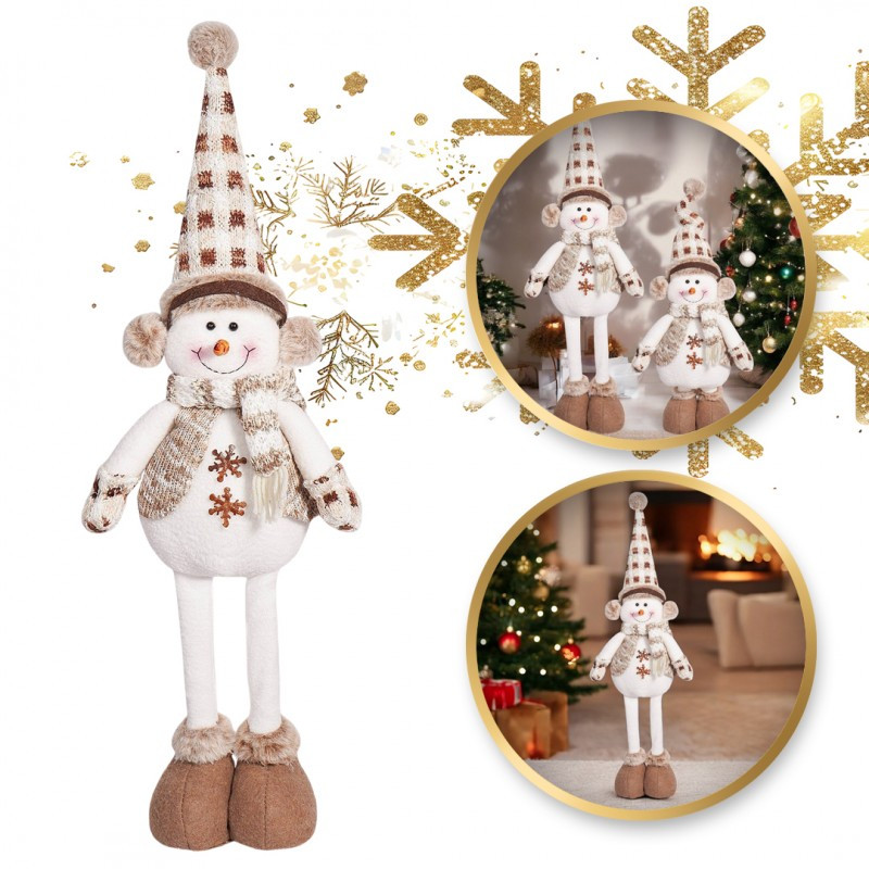 Božićna figura – snjegović od pliša, 60 cm_1