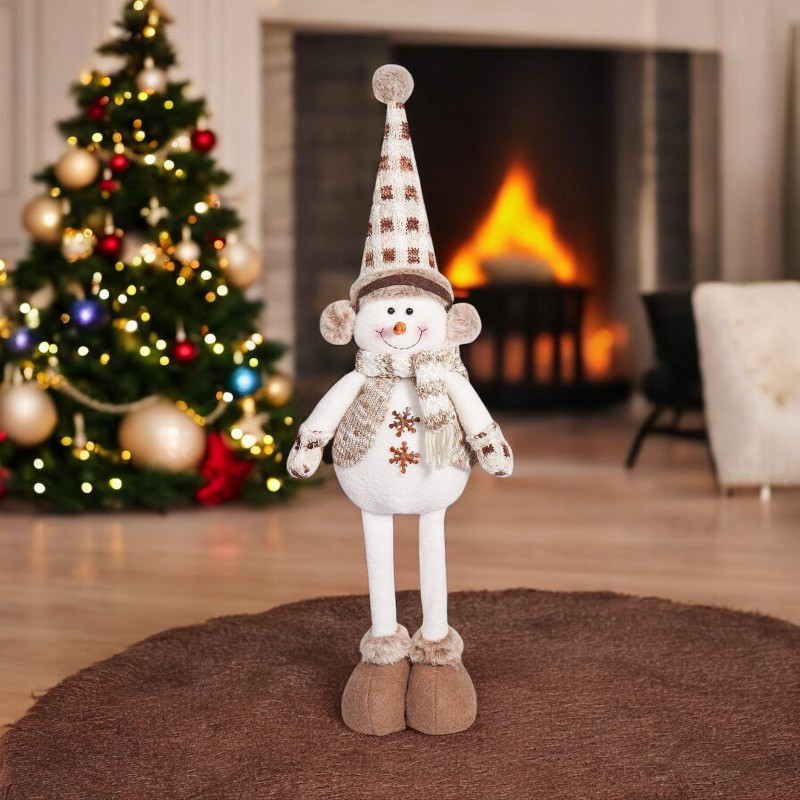 Božićna figura – snjegović od pliša, 60 cm_4
