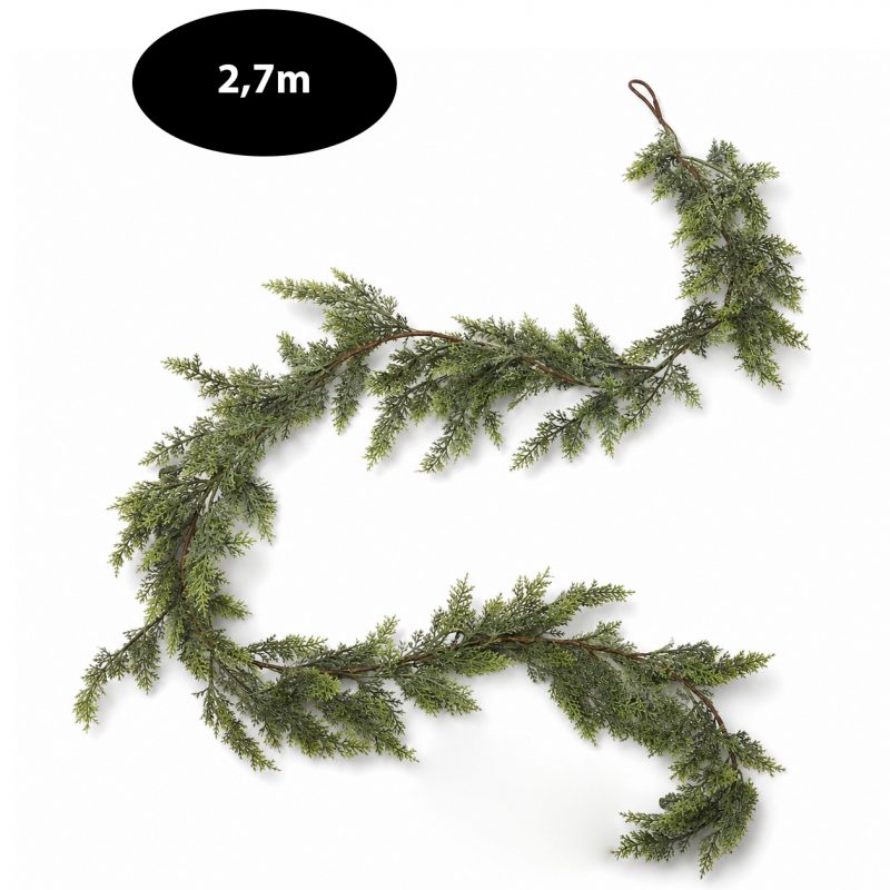 Božićna girlanda, 270 cm, zelena, WSN33_5