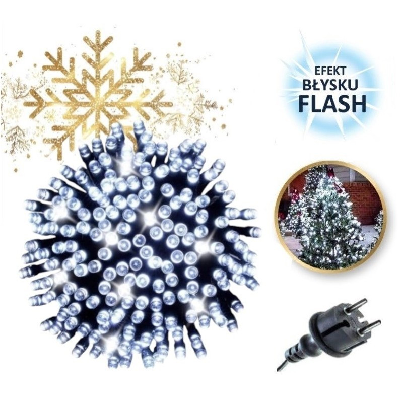 Božićne lampice – 100 LED, bijele_2