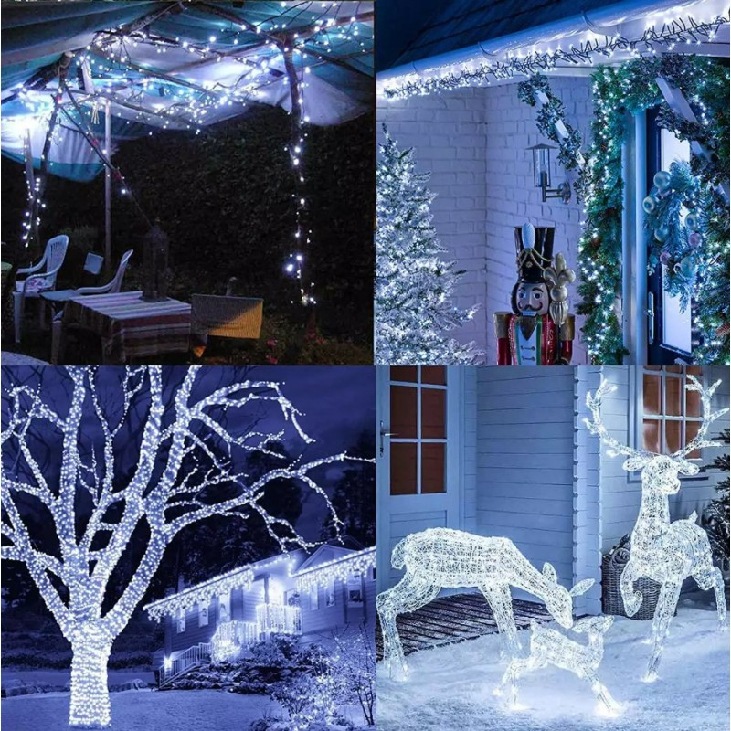 Božićne lampice – 100 LED, bijele_4