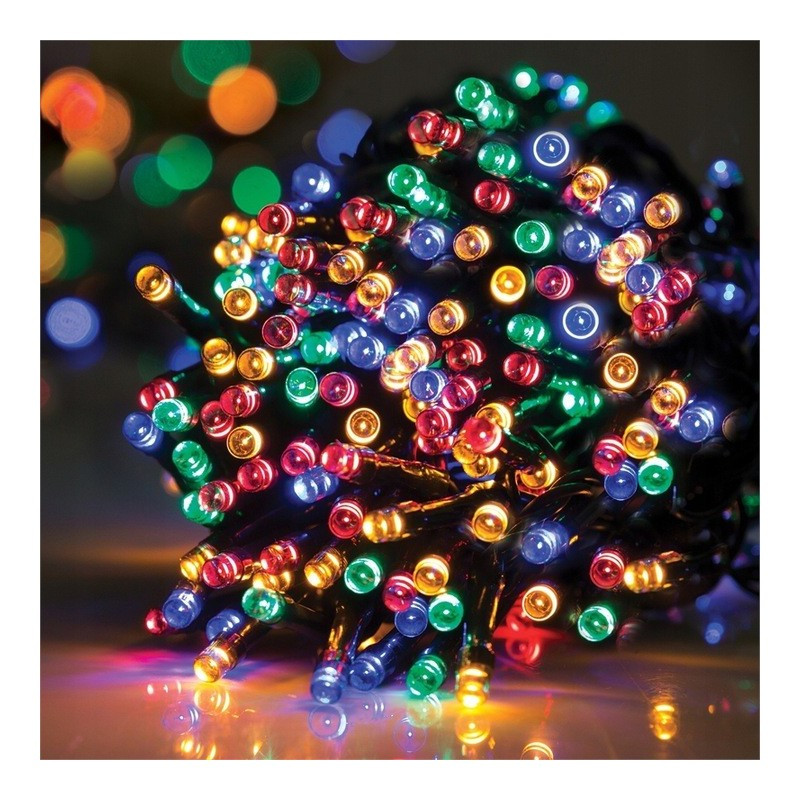 Božićne lampice – 100 LED, za unutra i van, 12×7×6 cm, šarene_3