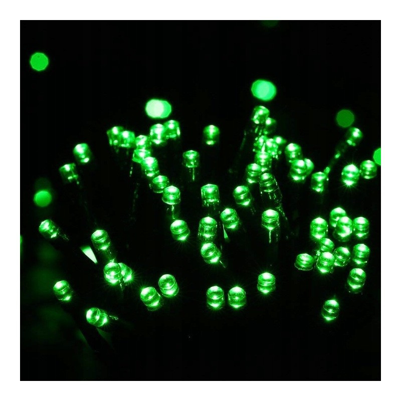 Božićne lampice – 100 LED, za unutra i van, 12×7×6 cm, zelene_3