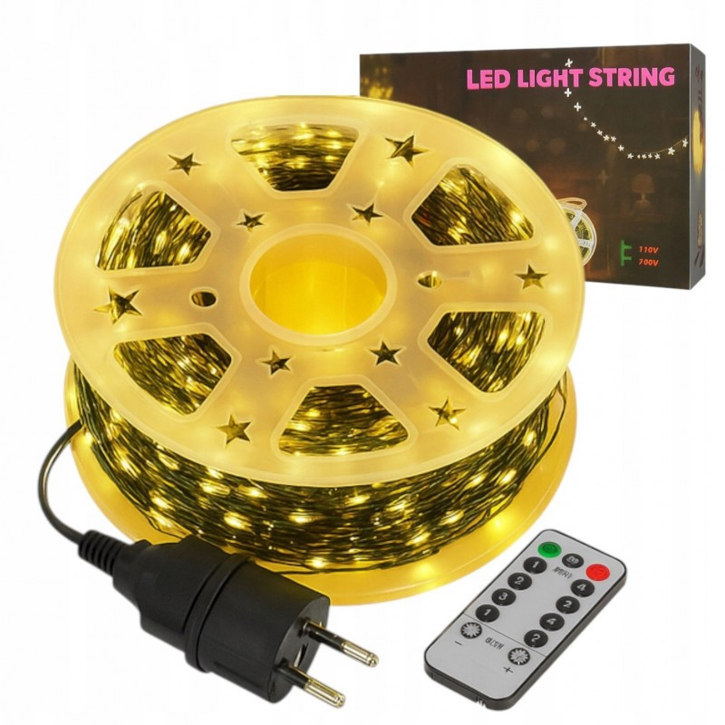 Božićne lampice – 1000 LED, za unutra i van, 9×15 cm, bijele, LAMP49_3