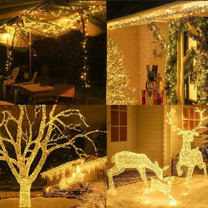 Božićne lampice – 1000 LED, za unutra i van, 9×15 cm, bijele, LAMP49_5