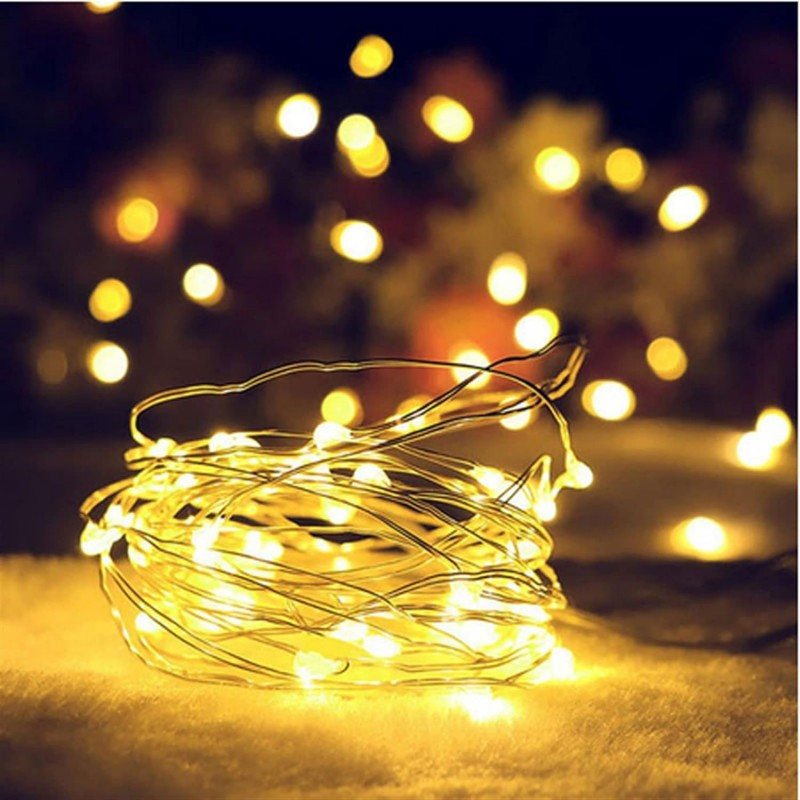 Božićne lampice – 20 LED, za unutra i van, 20 m, bijele, LAMP25CB_5
