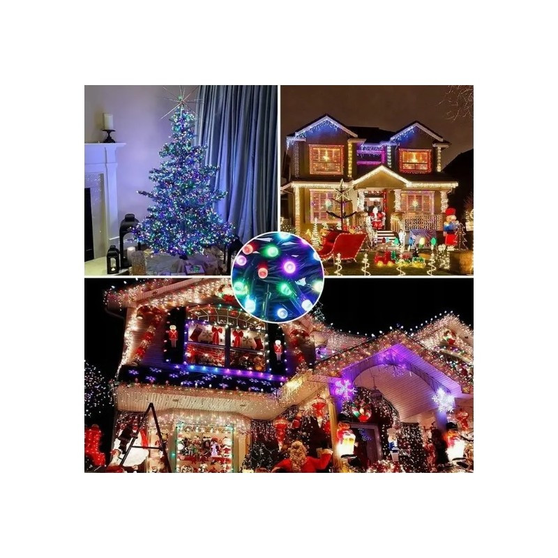 Božićne lampice – 500 LED, 1,2 m, bijele_3