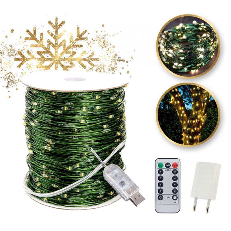 Božićne lampice – 500 LED, za unutra i van, bijele, LAMP36CB_2