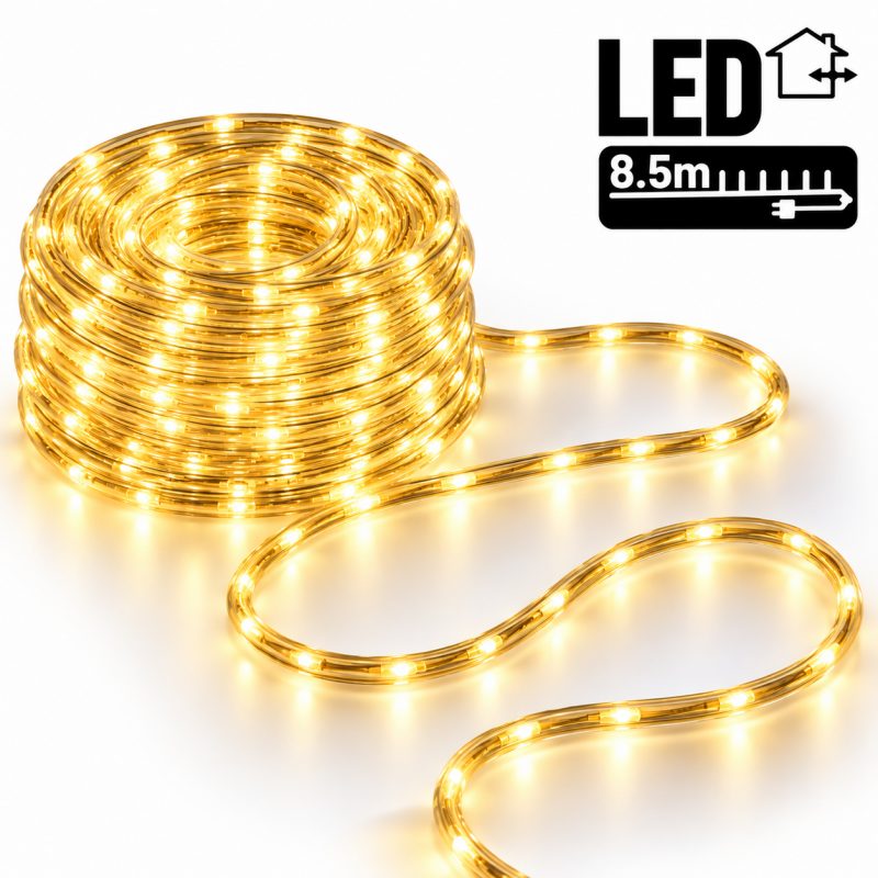 Božićne lampice – LED, za unutra i van, 20,5×20,5×5 cm, bijele_1