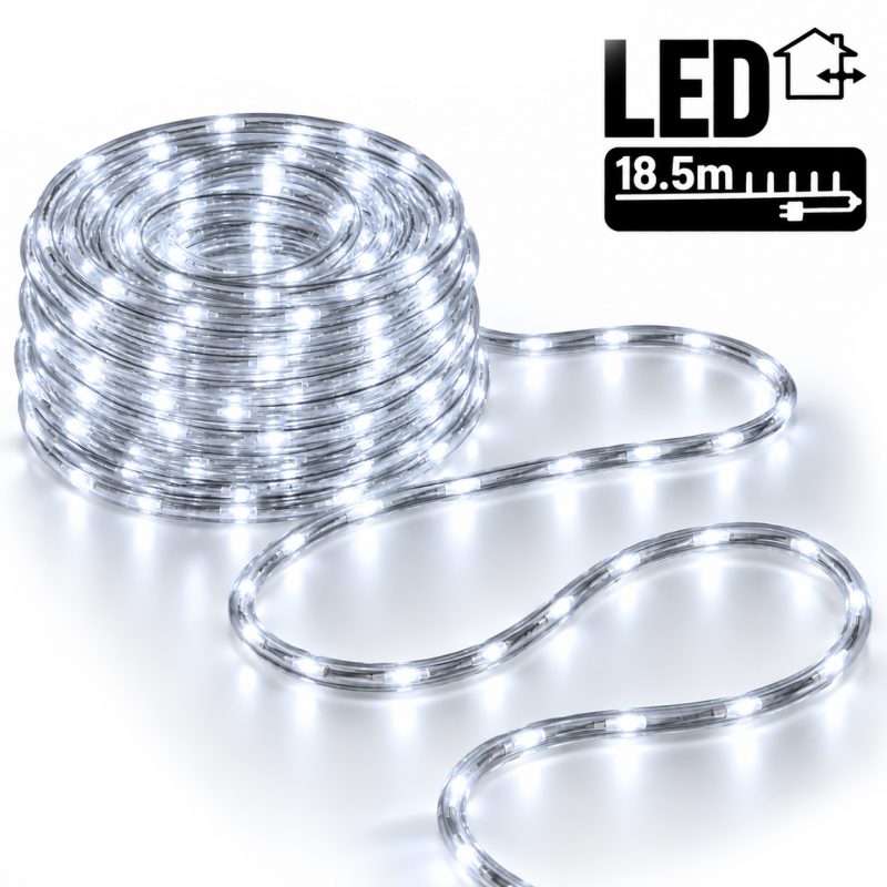 Božićne lampice – LED, za unutra i van, 25×25×5 cm, bijele_1