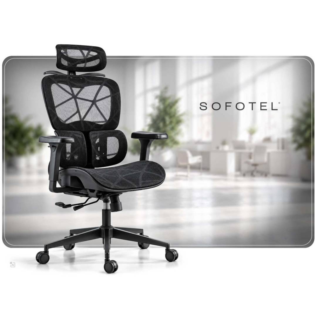 Ergonomska uredska stolica Sofotel Altis crna_2