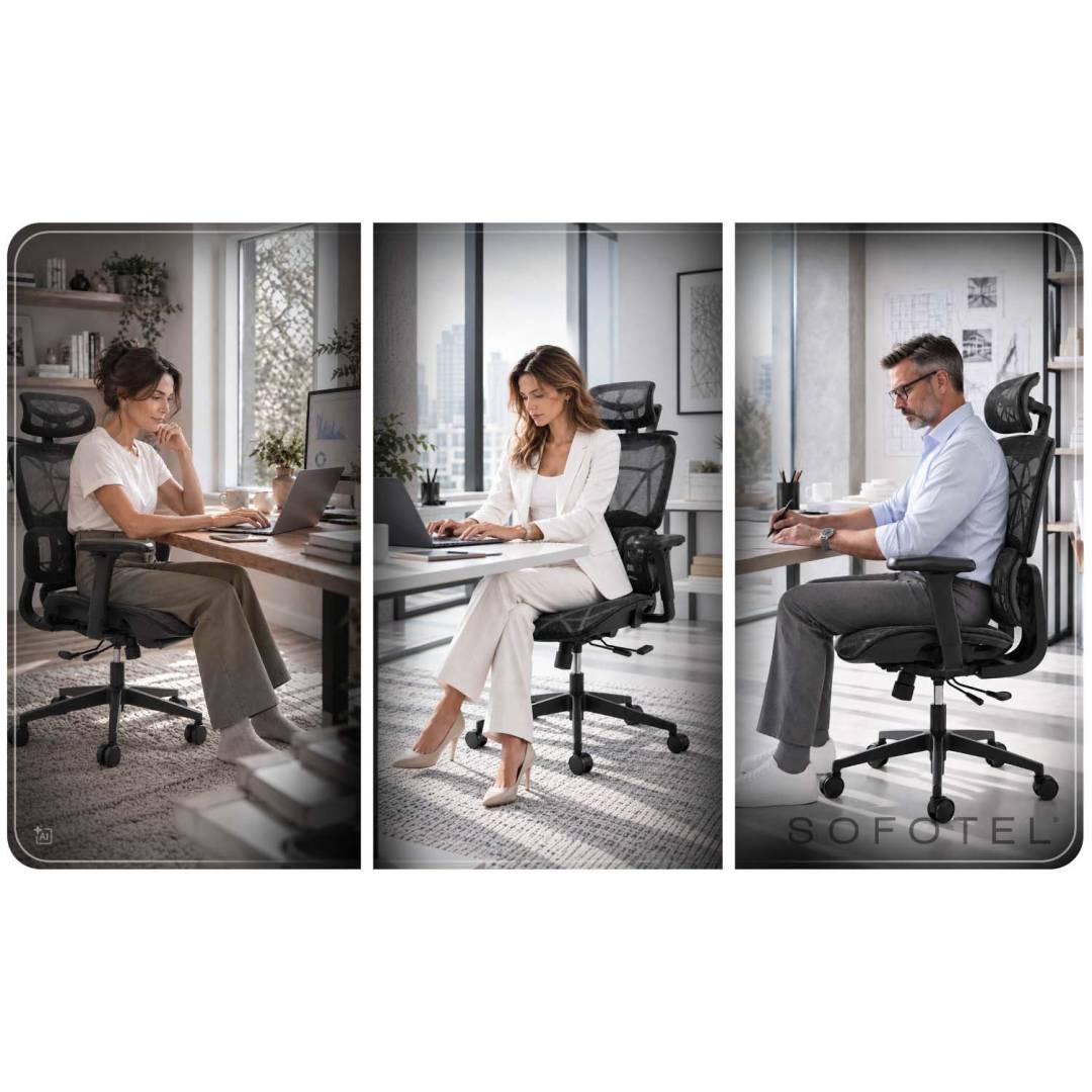 Ergonomska uredska stolica Sofotel Altis crna_8