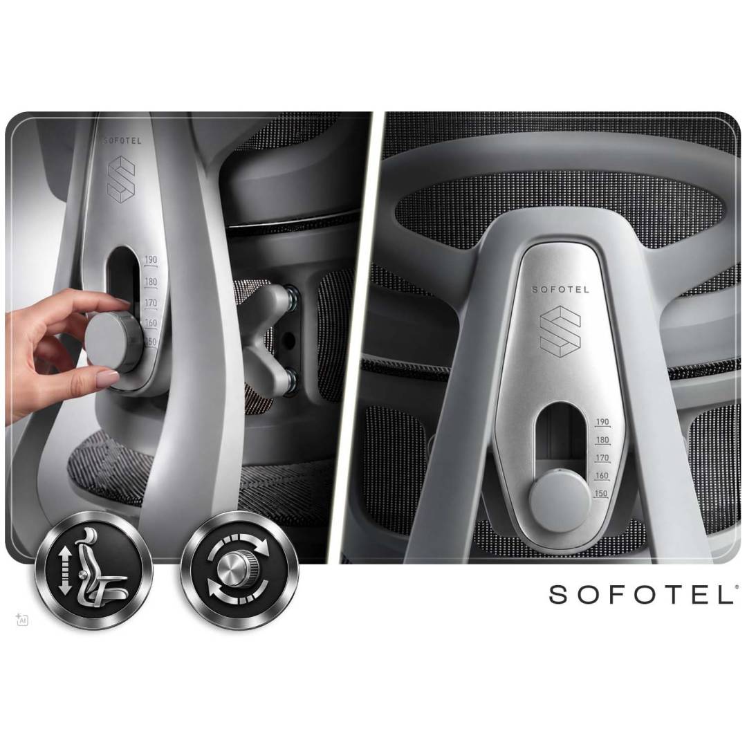 Ergonomska uredska stolica Sofotel Avion bež_7