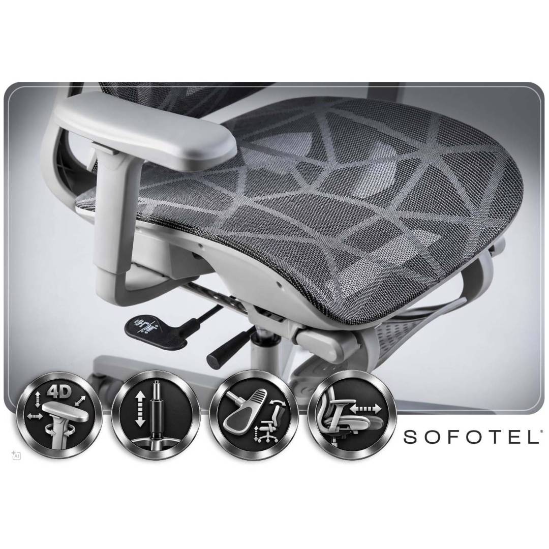 Ergonomska uredska stolica Sofotel Avion bež_8