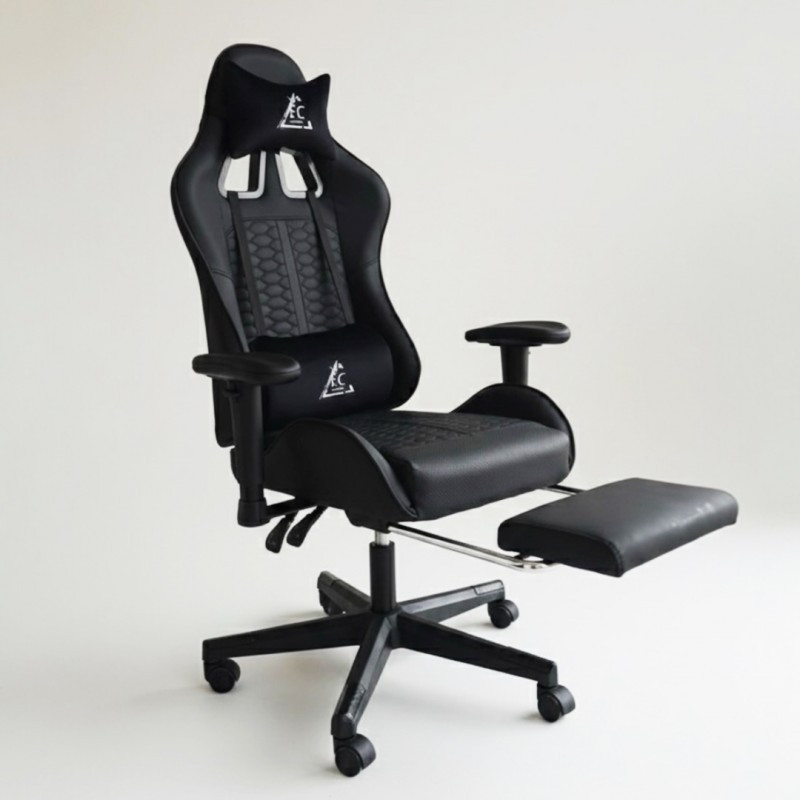 Gaming stolica – EvoChair, s masažerom, 80×29×59 cm, crna_2