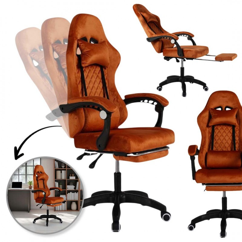 Gaming stolica – Grind, s masažerom i naslonom za noge, 80×29×59 cm_1