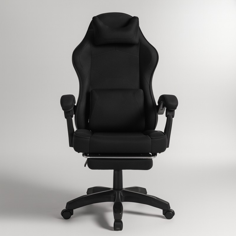 Gaming stolica – Vector, s masažerom i naslonom za noge, 80×25×59 cm, crna_4