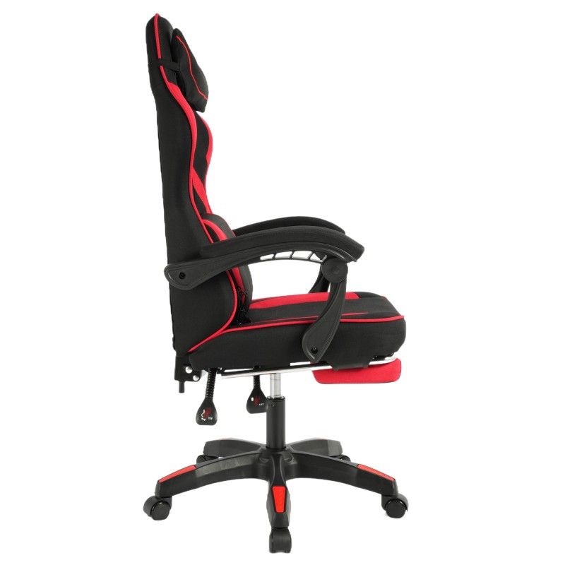 Gaming stolica – Vector, s masažerom i naslonom za noge, 80×25×59 cm, crvena_5