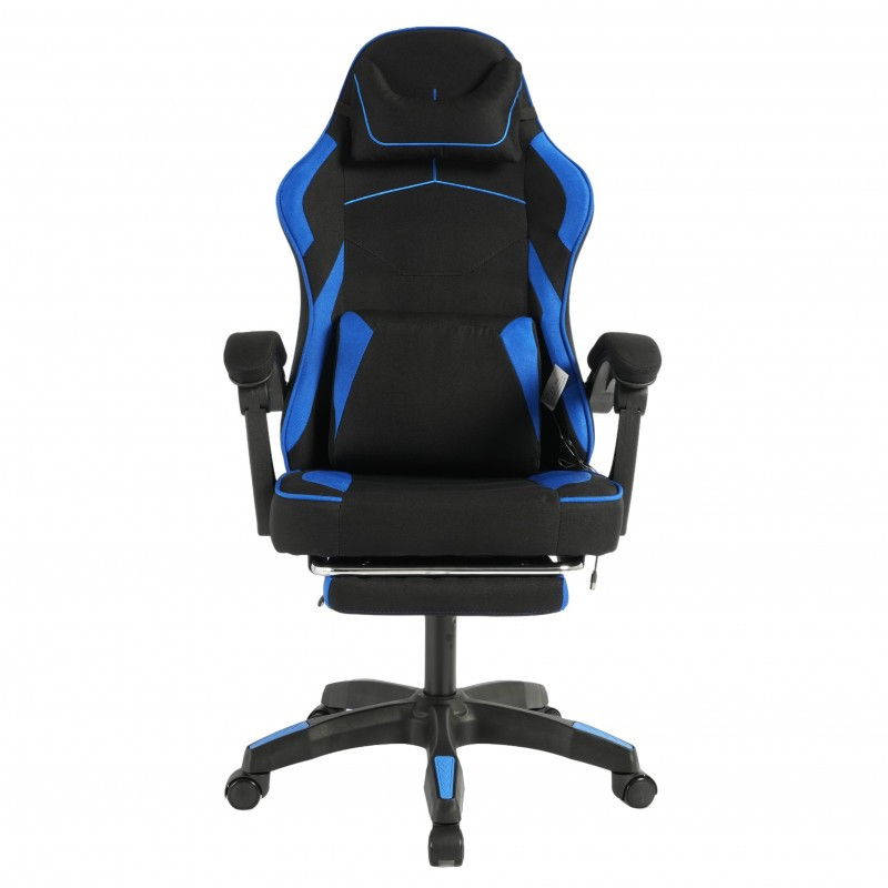 Gaming stolica – Vector, s masažerom i naslonom za noge, 80×25×59 cm, plava_3