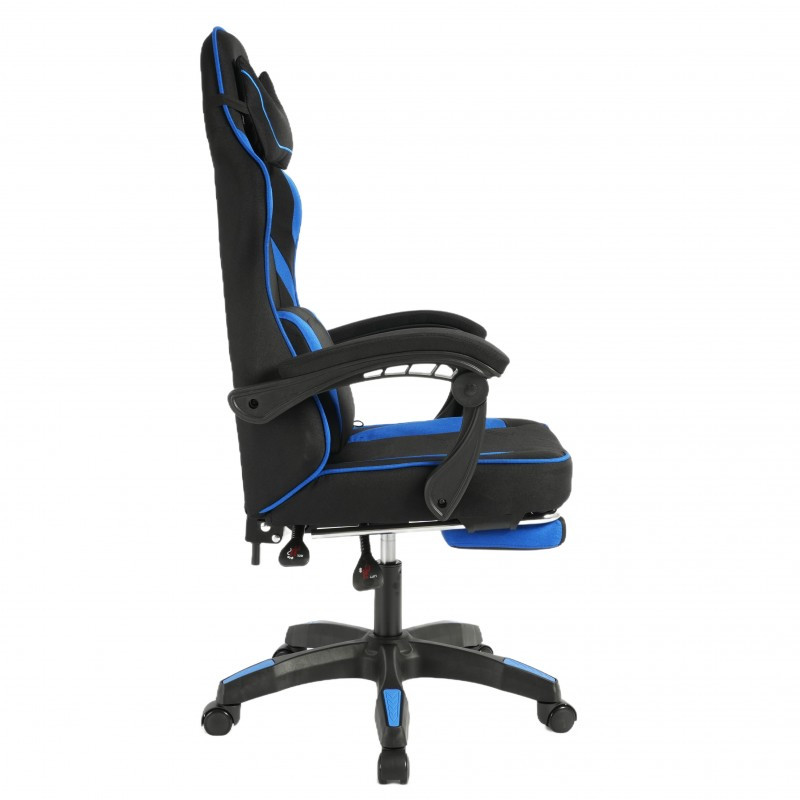 Gaming stolica – Vector, s masažerom i naslonom za noge, 80×25×59 cm, plava_5