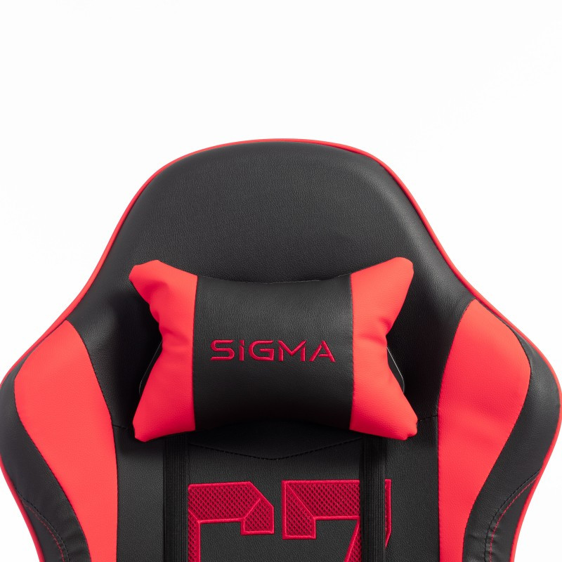Gaming stolica – s naslonom za noge, eko koža, 110 cm, crvena_4