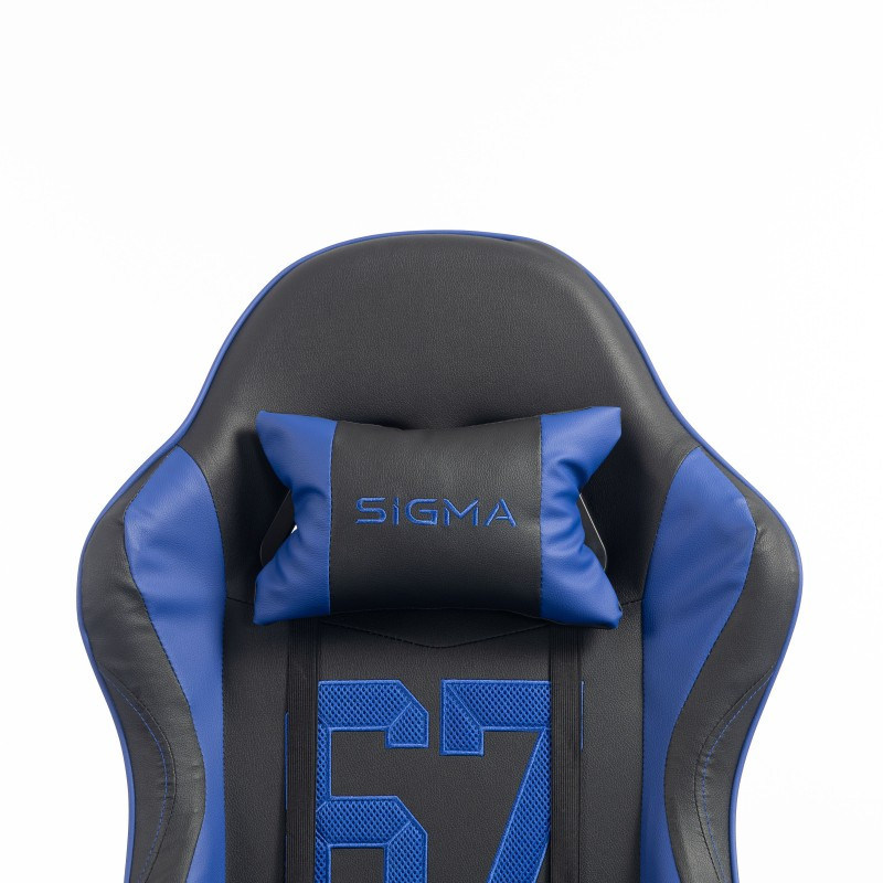 Gaming stolica – s naslonom za noge, eko koža, 110 cm, plava_3
