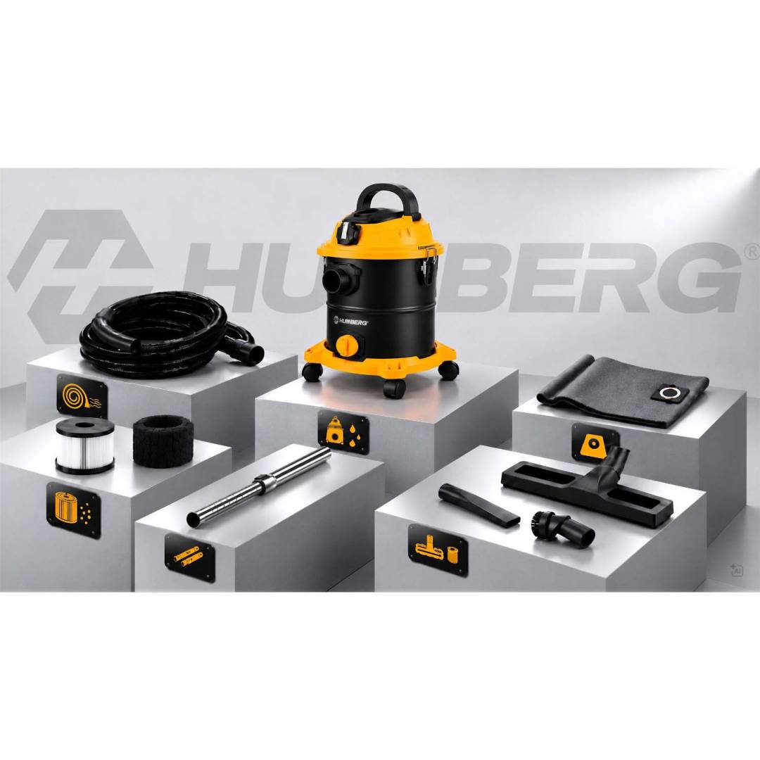 Industrijski usisavač Humberg HM-407 20 l 3600 W za mokro i suho_14
