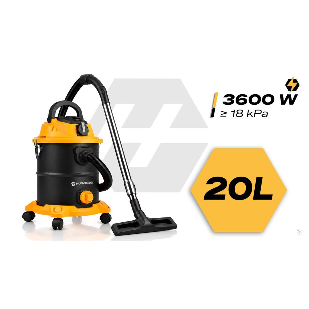 Industrijski usisavač Humberg HM-407 20 l 3600 W za mokro i suho_8